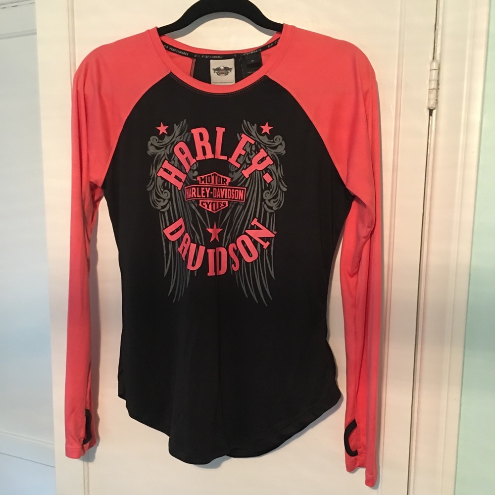 Harley Davidson moisture wicking long sleeve shirt